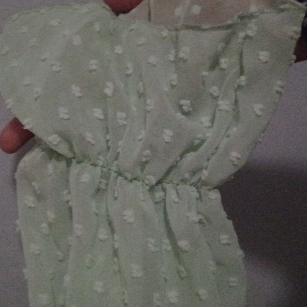 Mint Ruffle Dress - Picture 15 of 15